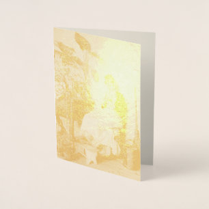 Cartão Metalizado The Young Florist (por Carl Zewy)