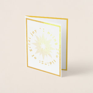 Cartão Metalizado Tidings da placa de alegria do excelente