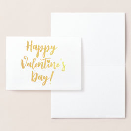 Cartão Metalizado tipografia da escrita moderna Feliz dia de os namo