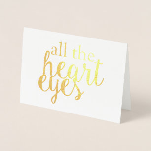 Cartão Metalizado Todos Os Olhos Do Coração