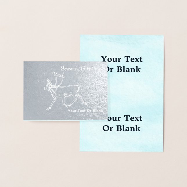 Cartão Metalizado Touro Cariou - Saudações de Estação (Exibição)