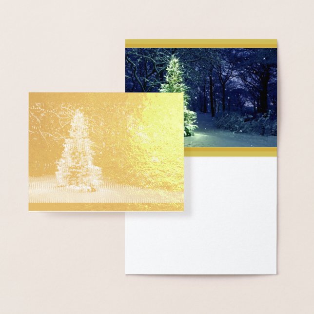 Cartão Metalizado Um Feliz Natal para você e seu (Display)