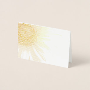 Cartão Metalizado Um girassol