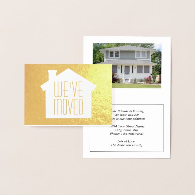 Cartão Metalizado Uma foto que movemos moderna e elegante se movendo (Exibição)