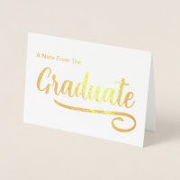 Uma Nota Do Graduado Ouro