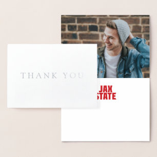 Cartão Metalizado Universidade Estadual de Jacksonville JAX STATE Bo
