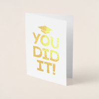 Você fez parabéns de graduação ousados