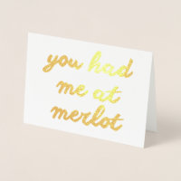 Você Me Teve No Merlot