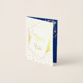 Cartão Metalizado Winter Fantasy Obrigado