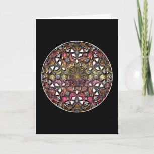 Cartão Metallic Crystal Mandala