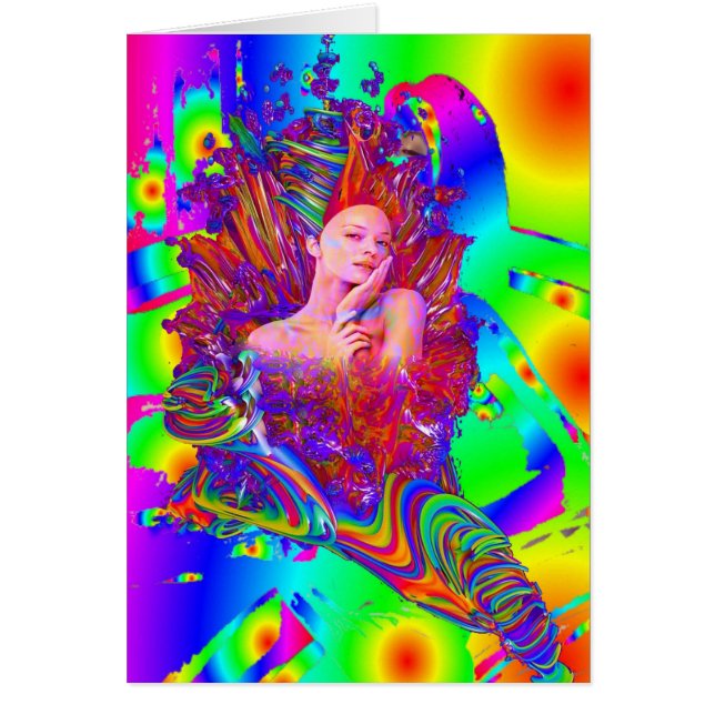 Cartão Metamorfose da sereia (Frente)