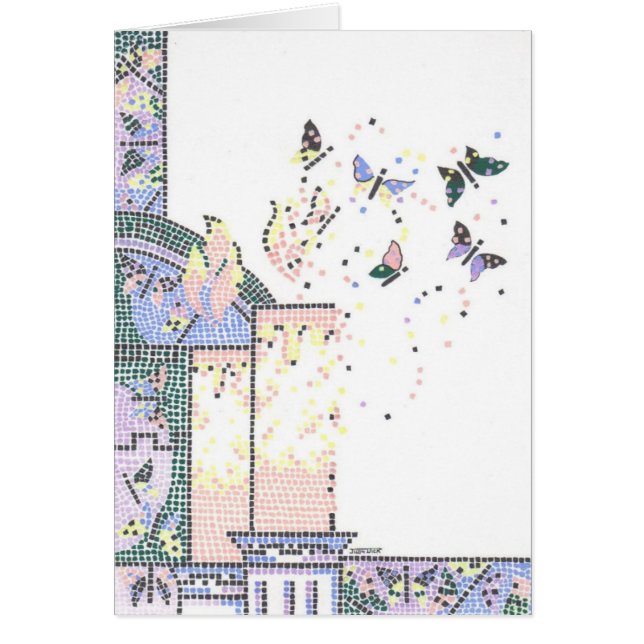 Cartão Metamorfose do mosaico (Frente)