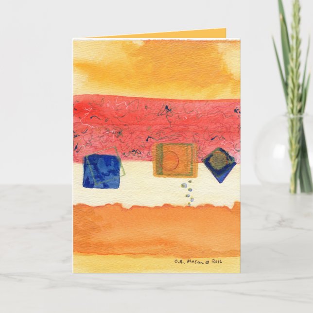 Cartão Metamorphosis Abstract Art Greeting Card (Frente)