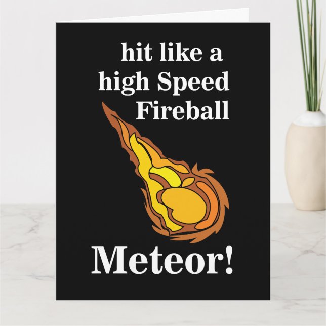 Cartão Meteor de Fireball em Estrela de Meteor (Frente)