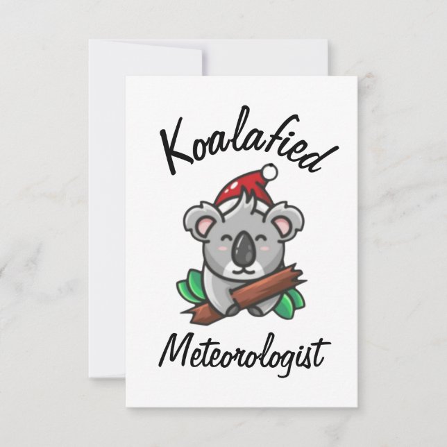 Cartão Meteorologista Koalafied (Frente)