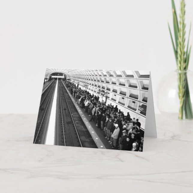 Cartão Metro B&W Greeting Card (Frente)