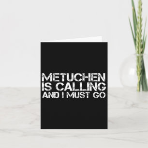 Cartão Metuchen Nj Nova Jersey Viagem Engraçada Para Casa
