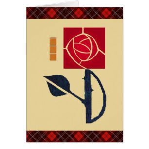 Cartão Meu amor é como um vermelho, vermelho, aumentou