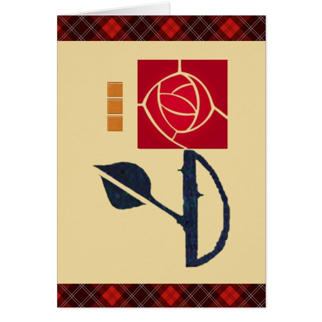 Cartão Meu amor é como um vermelho, vermelho, aumentou (Frente)