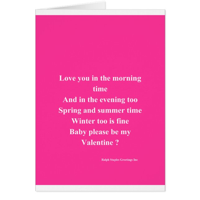 Cartão Meu amor meu Namorados (Frente)