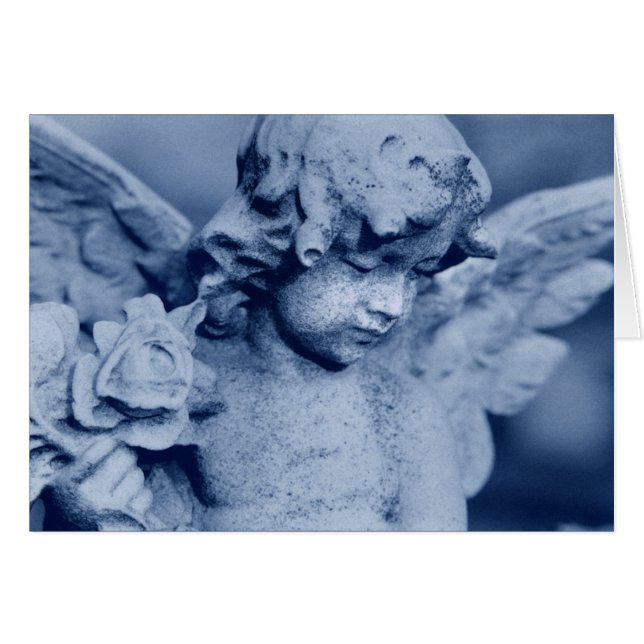 Cartão Meu Anjo Azul (Frente Horizontal)