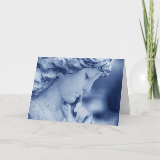 Cartão Meu anjo azul (Frente)