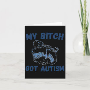 Cartão Meu Autismo É Engraçado Dizendo Memória