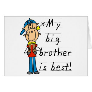 Cartão Meu big brother é o melhores camiseta e presentes