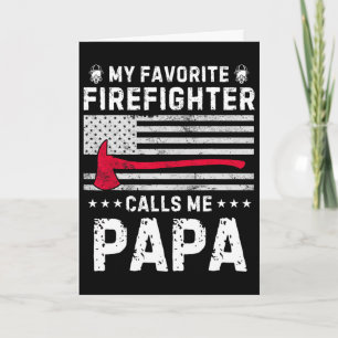 Cartão Meu Bombeiro Favorito Me Chama de Papai Bombeiro P