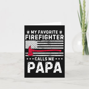 Cartão Meu Bombeiro Favorito Me Chama de Papai Bombeiro P