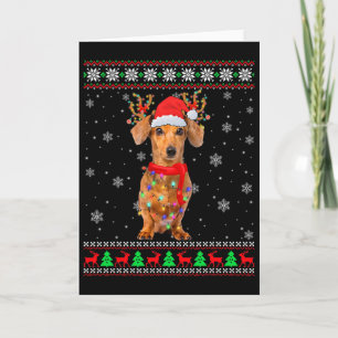 Cartão Meu Bonito Pjama De Natal Mostra Cachorrinho