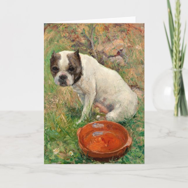 Cartão Meu Cachorro | Karl Georg Arsenius (Frente)