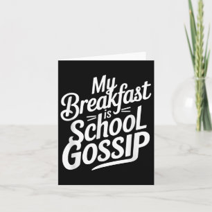 Cartão Meu Café Da Manhã É Gossiê Da Escola