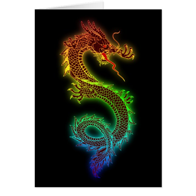 Cartão Meu cão de guarda é um dragão (Frente)