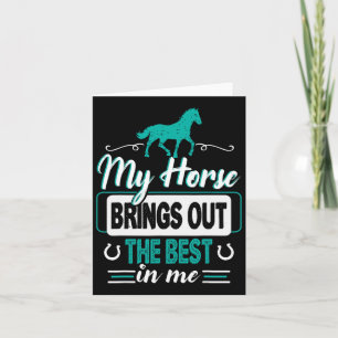 Cartão Meu Cavalo Sai Do Melhor De Mim - Equestrianos F