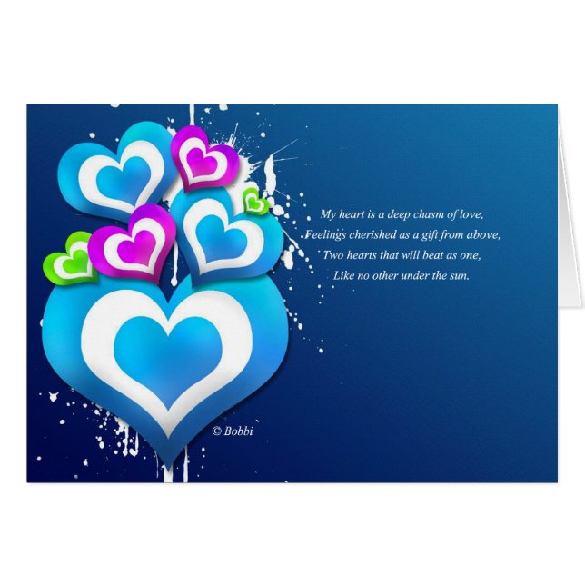 Cartão Meu coração (Frente Horizontal)