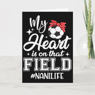 Cartão Meu Coração Está Naquele Campo de Futebol Nani Vov