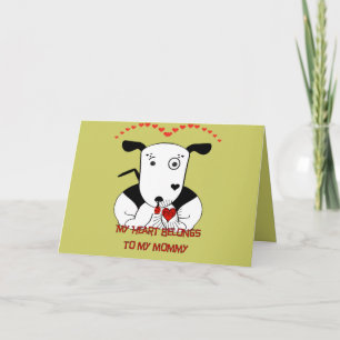 Cartão Meu Coração Pertence à Minha Mamãe