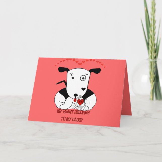 Cartão Meu Coração Pertence ao Meu Pai (Frente)