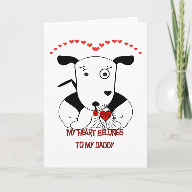 Cartão Meu Coração Pertence ao Meu Papai (Frente)