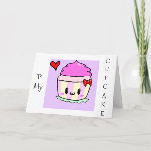 CARTÃO MEU CUPCAKE, NINGUÉM É MAIS DOCE QUE O ANIVERSÁRIO