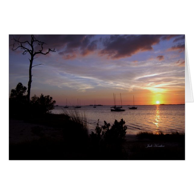 Cartão "Meu Desejo Por Você" Crystal Beach, Flórida (Frente Horizontal)