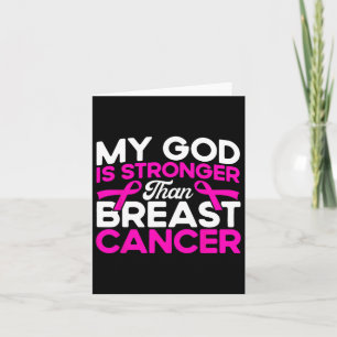 Cartão Meu Deus É A Consciência Do Cancer De Mama Rosa Ma