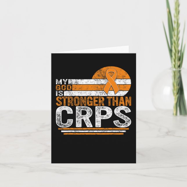 Cartão Meu Deus É A Síndrome De Dor Regional Complexa Mai (Frente)