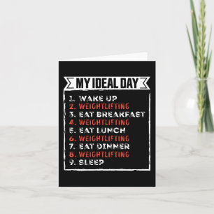 Cartão Meu Dia Ideal Presente de Aniversário Divertido de