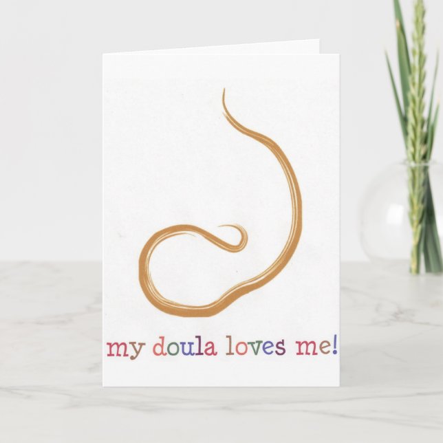 Cartão Meu Doula ama-me! (Frente)