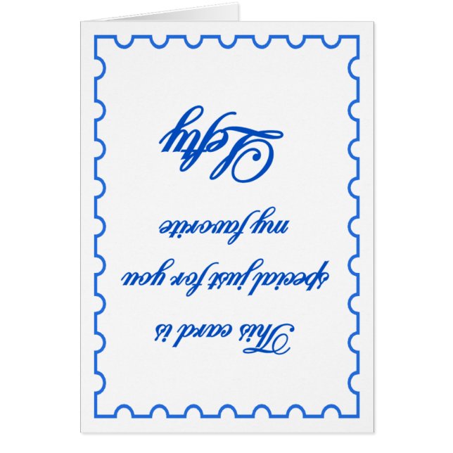 Cartão Meu esquerdista favorito (Frente)