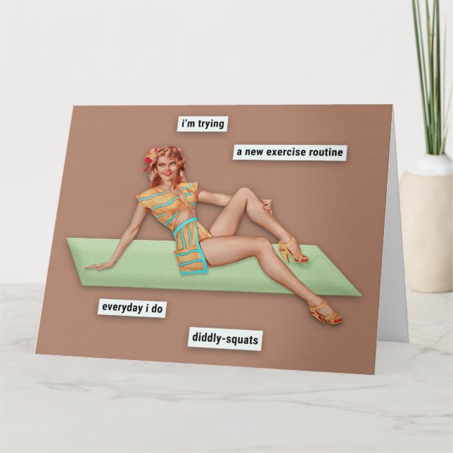 Cartão Meu Exercício Routine (Frente)