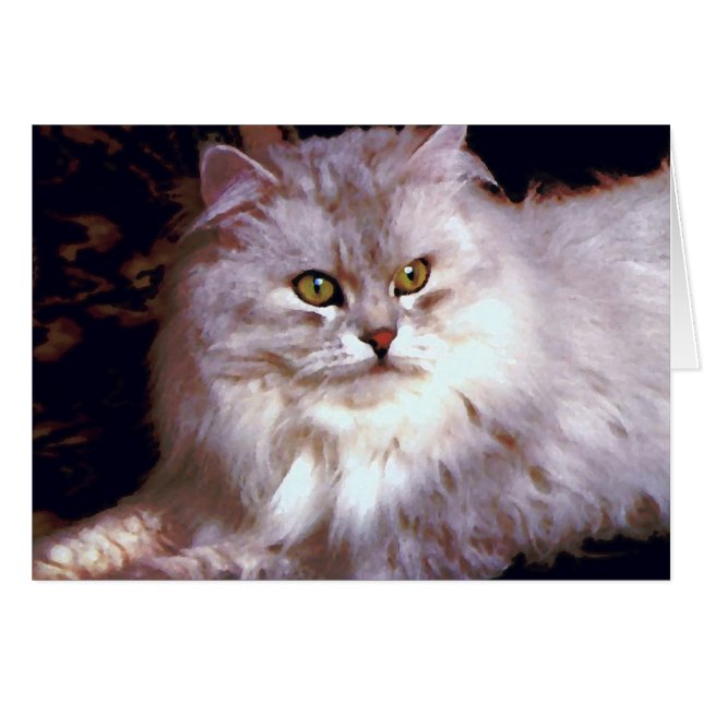 Cartão Meu gato (Frente Horizontal)