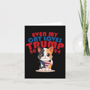 Cartão Meu Gato ama Trump 2024 2